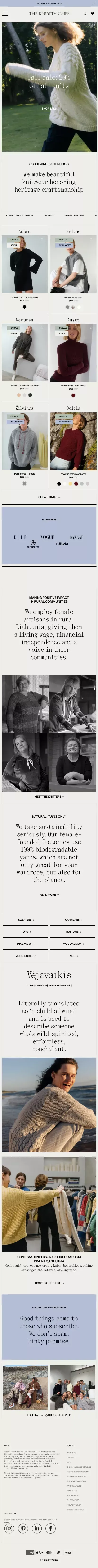 The Knotty Ones: Sustainable Knitwear Handcrafted by Real Humans mobile view