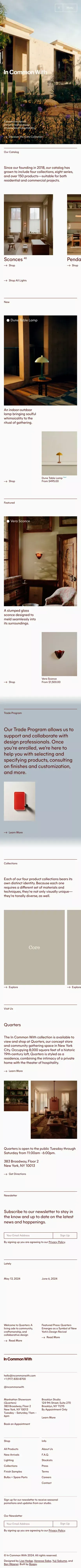 In Common With mobile view