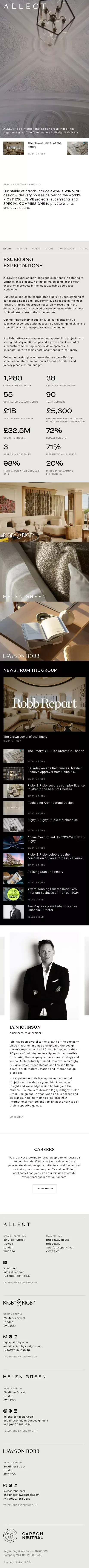 Allect | International Design Group mobile view