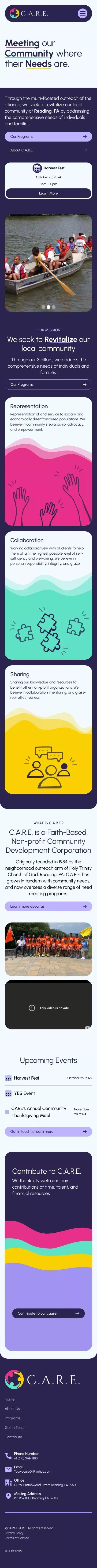 C.A.R.E. | Meeting our Community where their Needs are mobile view