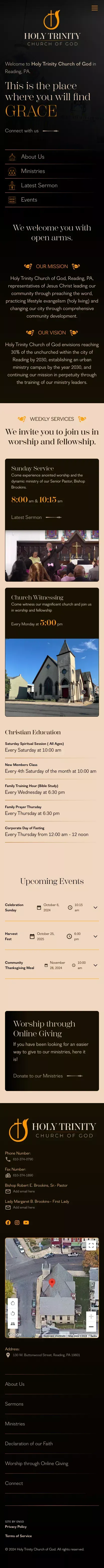 Welcome to Holy Trinity Church of God mobile view