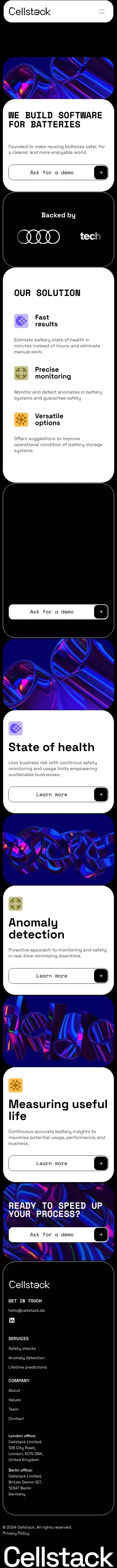 Cellstack mobile view