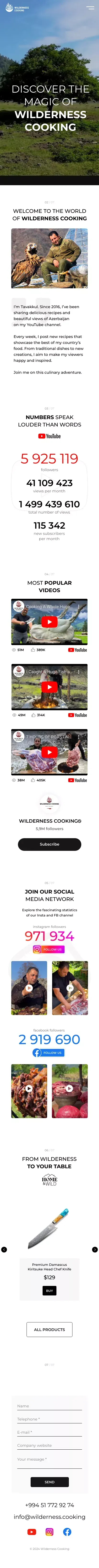 Discover the Magic of Wilderness cooking mobile view