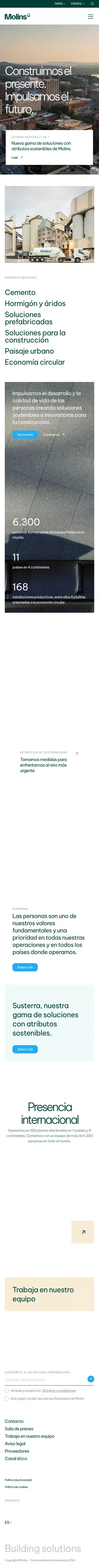 Molins: líder en soluciones y materiales de construcción mobile view