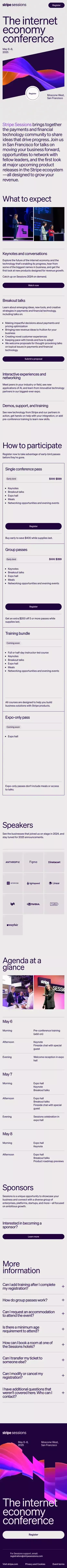 Stripe Sessions 2025 | Global Internet Economy Conference mobile view