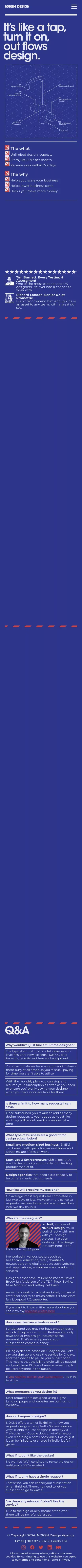 NDKSN Design Agency. A digital design studio helping SME's and entrepreneurs. mobile view