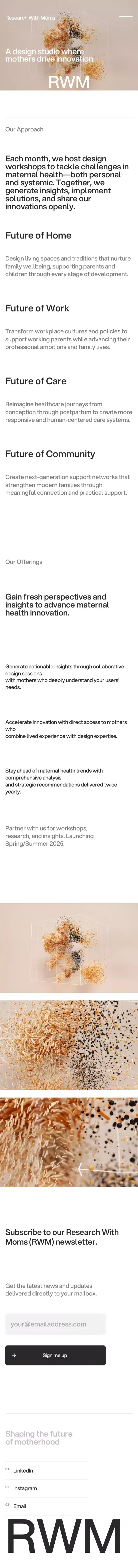 Research With Moms mobile view