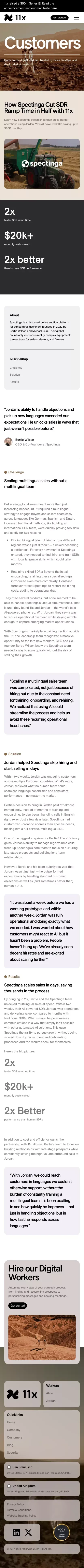 Spectinga mobile view