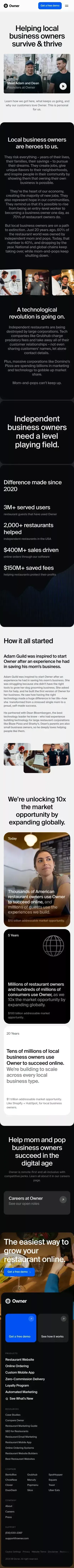 The Owner.com Story mobile view