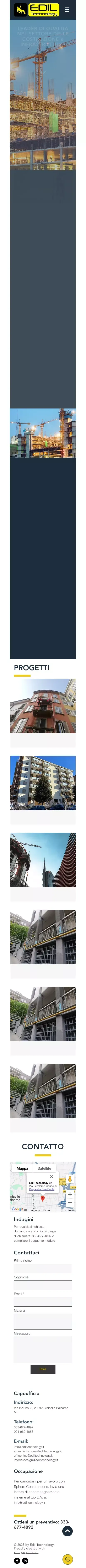 HOME | Edil Technology mobile view