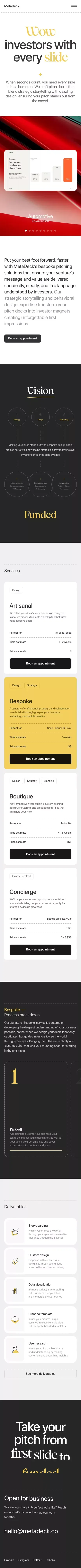 MetaDeck mobile view