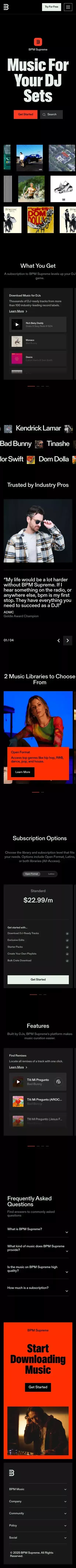 BPM Supreme | BPM mobile view