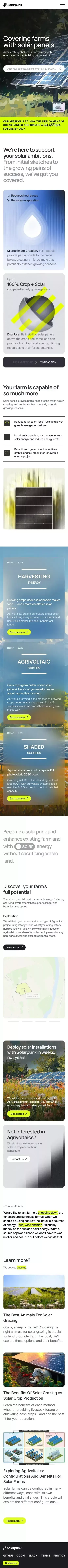 Covering farms with solar panels mobile view