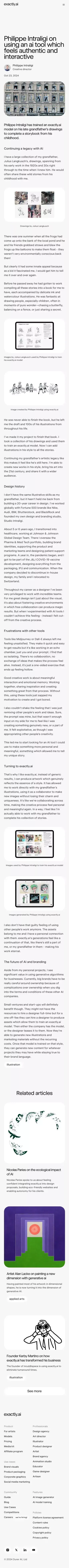Philippe Intraligi on using an ai tool which feels authentic and interactive mobile view