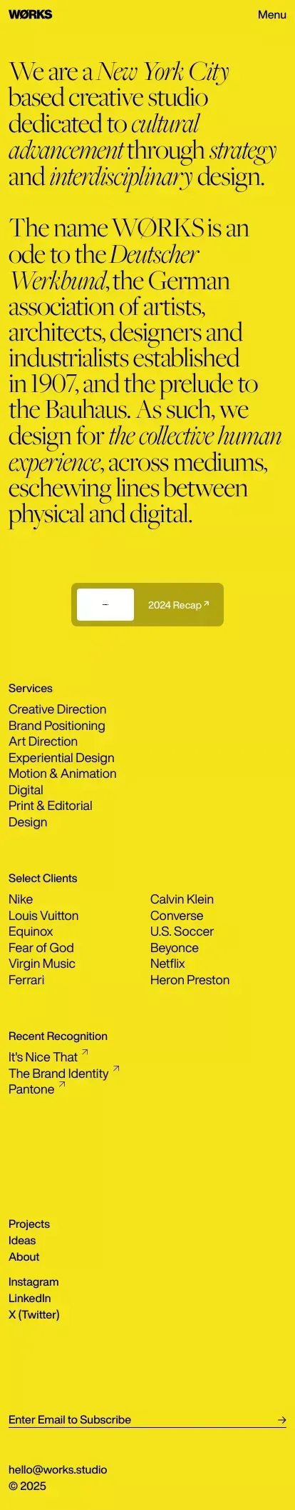 About – WØRKS mobile view