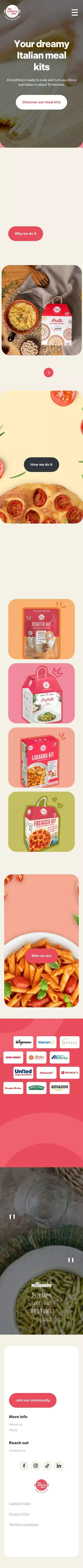 My Cooking Box | Italian meal kits for everyone mobile view