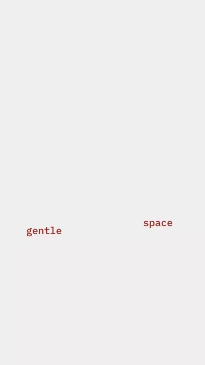 gentle space mobile view