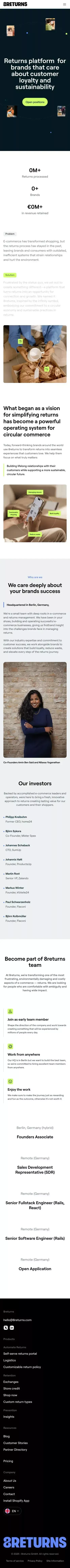 About Us mobile view