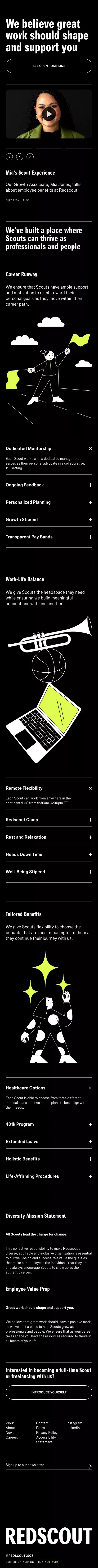 Careers – Redscout mobile view