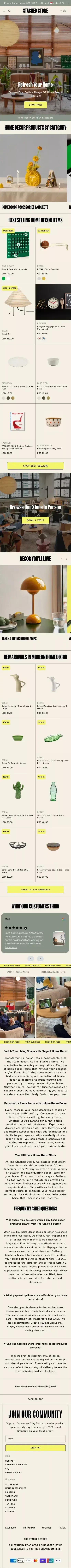 Shop Online For Trendy Home Decor Items | The Stacked Store mobile view