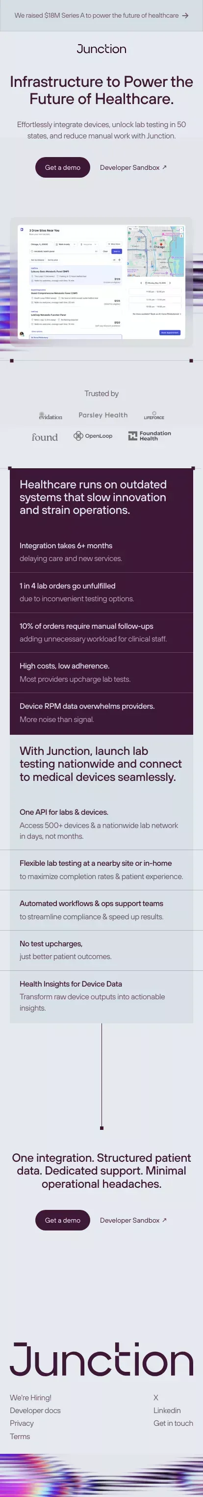 Nationwide Lab Testing & Data From 500+ Health Devices mobile view