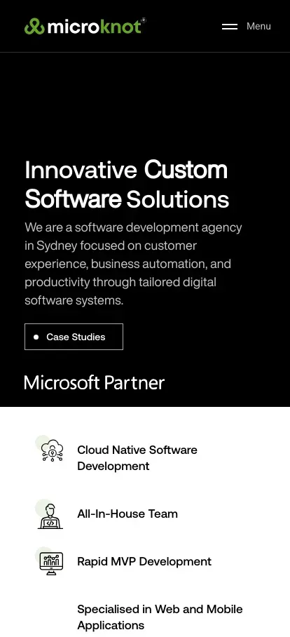 Software Development Company Sydney, Custom Software Developers Australia mobile view
