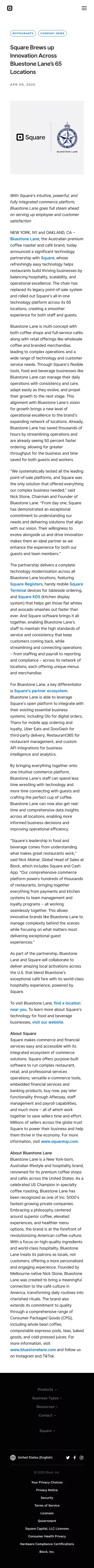 Square Brews up Innovation Across Bluestone Lane’s 65 Locations mobile view