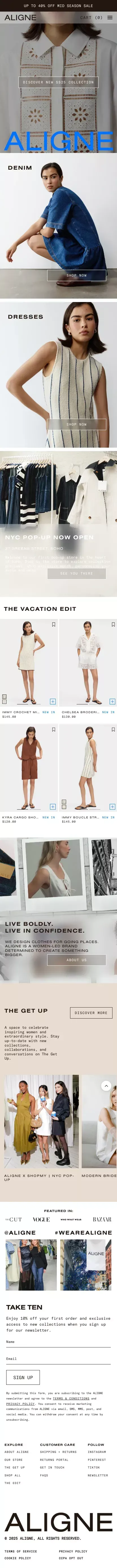 ALIGNE | Contemporary Womenswear Designed In East London mobile view