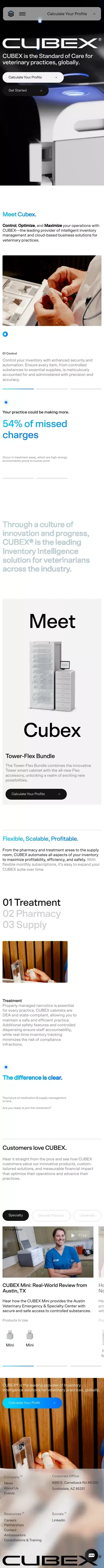 Cubex mobile view
