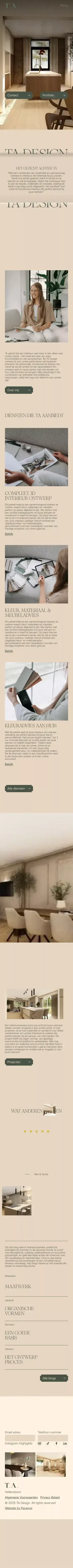 TA Design, Interieurontwerp met eenheid, voor kantoor en huis - Hellendoorn mobile view