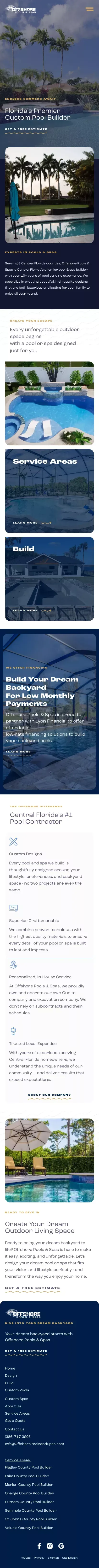 Florida's Top-Rated Custom Pool Builder | Offshore Pools and Spas mobile view