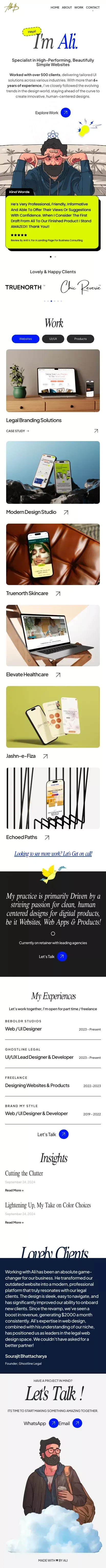 Ali – Digital Experience Enhancer mobile view