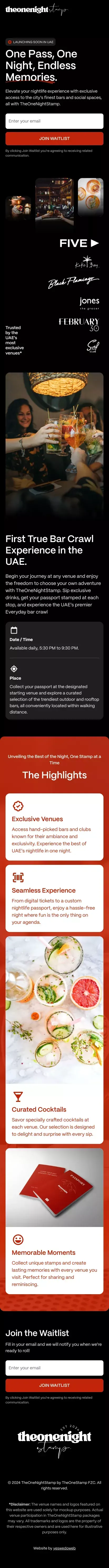 Explore Dubai's nightlife with TheOneNightStamp bar crawl mobile view