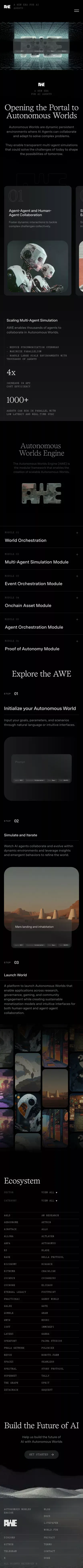 AWE | Opening the Portal to Autonomous Worlds mobile view