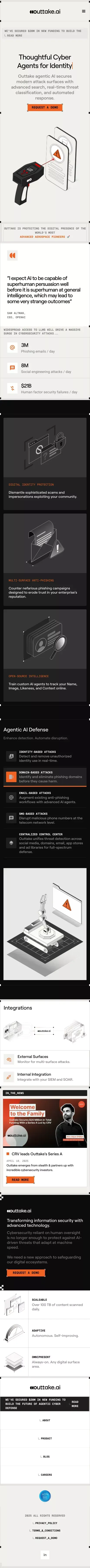 Cyber Agents for Every Digital Threat | Outtake mobile view