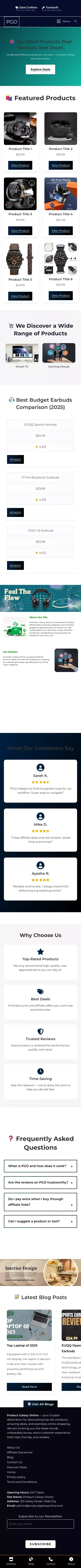 Home - PGO mobile view