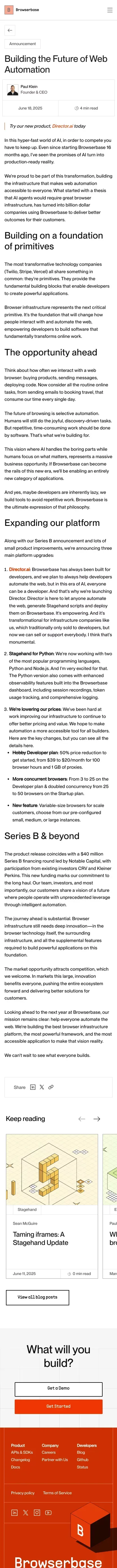 Building the Future of Web Automation mobile view