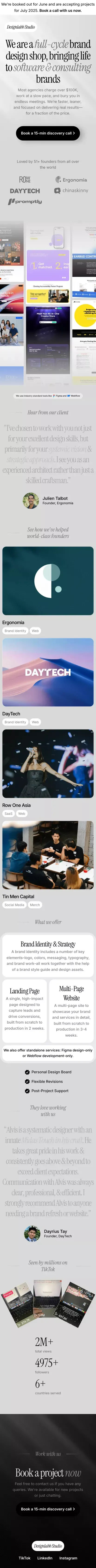 Designlabb | Brand Design Agency for Startups & Consultants in Singapore mobile view