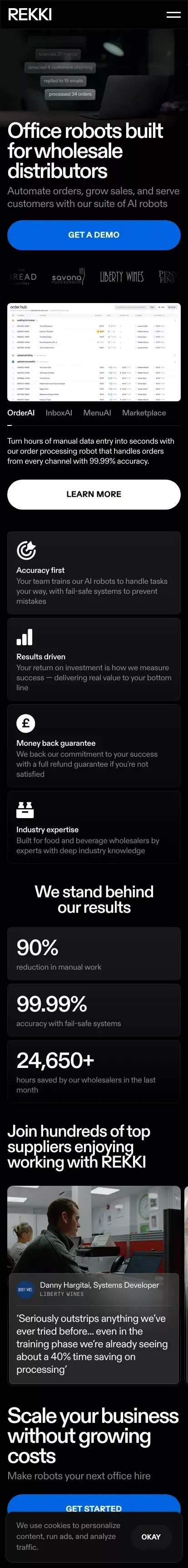 REKKI - We make wholesale operations smarter so you can serve better mobile view