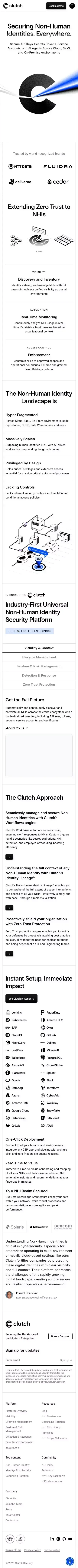 NHI Security with Clutch: Secure All Non-Human Identities mobile view