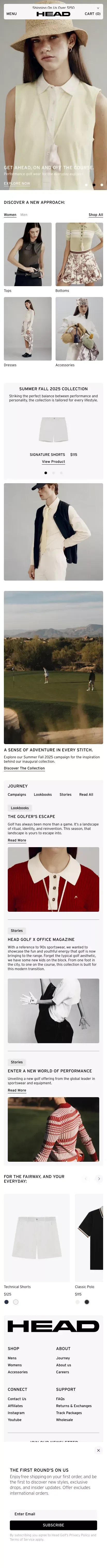 Men & Women's Versatile Golf Apparel | Head Golf mobile view