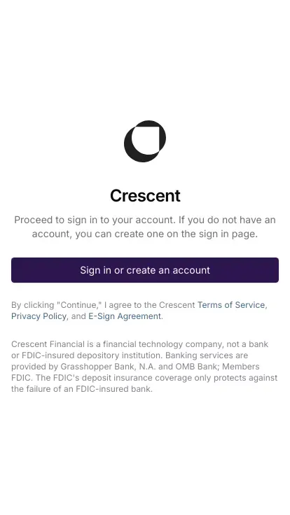 Crescent mobile view