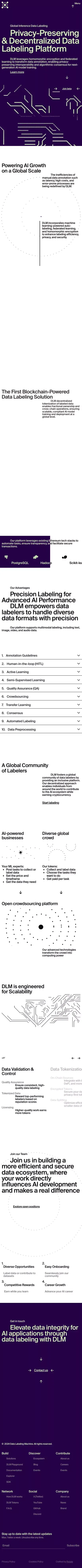 DLM | Privacy-Preserving & Decentralized Data Labeling Platform mobile view