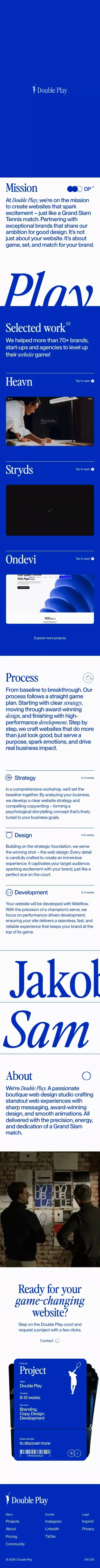 Double Play GmbH mobile view