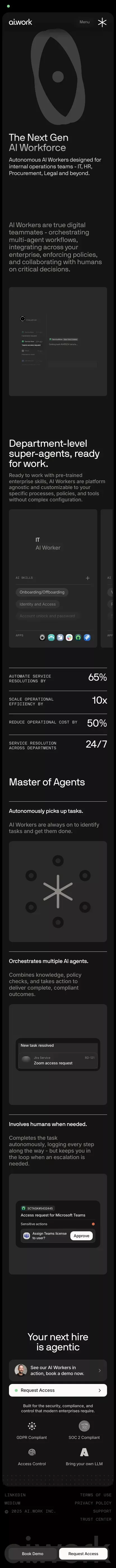 ai.work mobile view