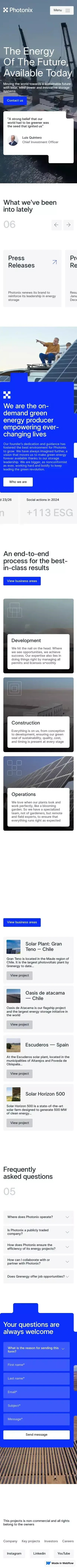 Photonix mobile view