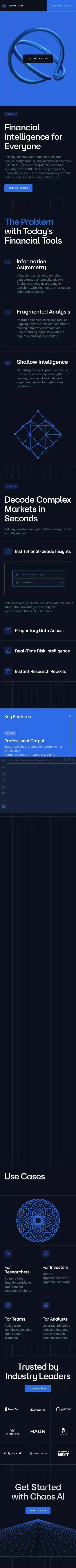 Chaos Labs AI mobile view