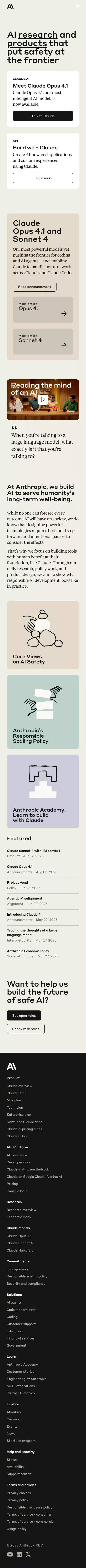 Anthropic mobile view