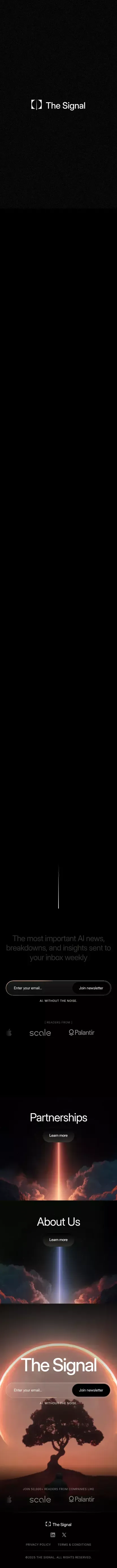 The Signal mobile view