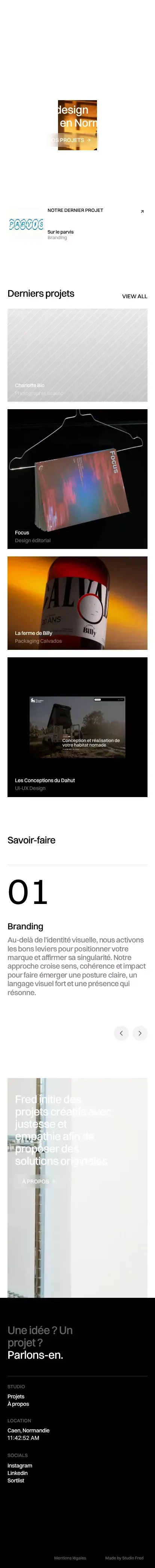 Studio Fred - Studio de Design Graphique - Caen mobile view